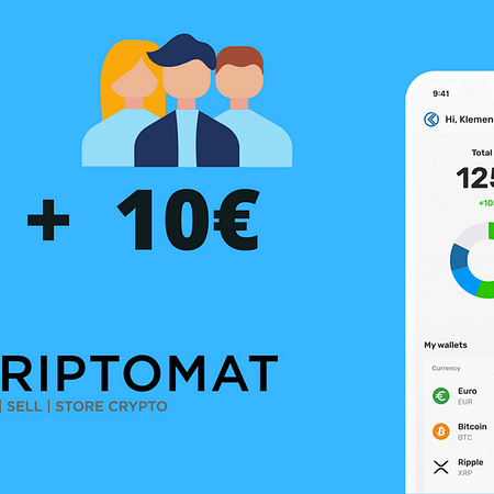 KRIPTOMAT: 10€ per Te + 10€ per Ogni Amico