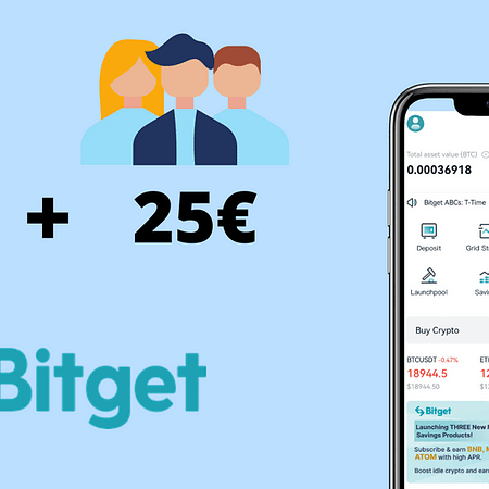 BITGET: 25€ per Te + 25€ per Ogni Amico